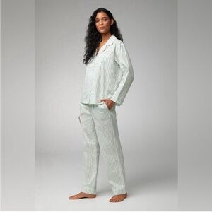 BedHead Organic Cotton Pajama Set Mint Stripe Small
